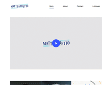 Tablet Screenshot of mattbarretto.com